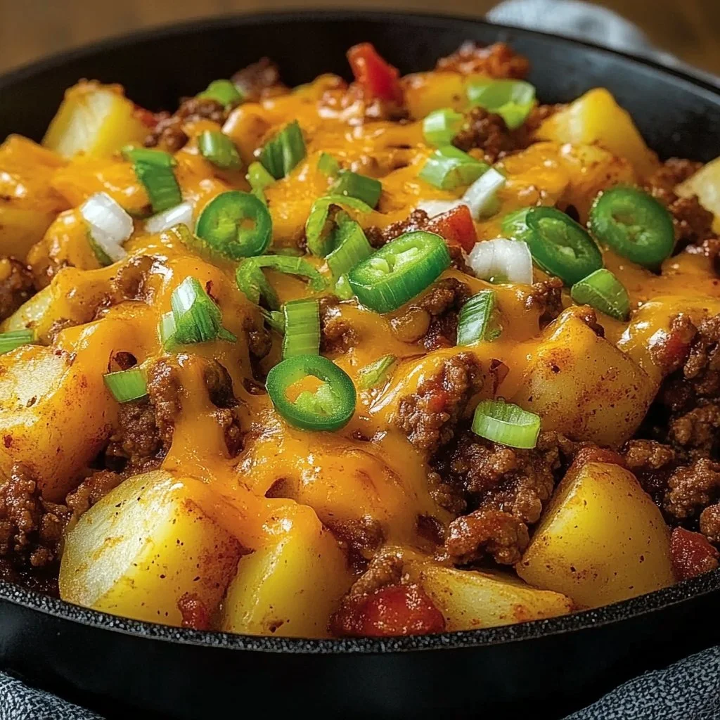 Chili Cheese Potato Skillet