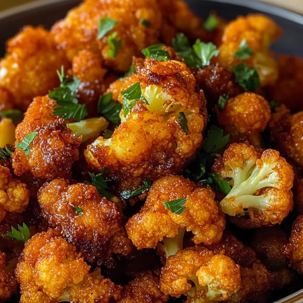 Crispy Buffalo Cauliflower Bites