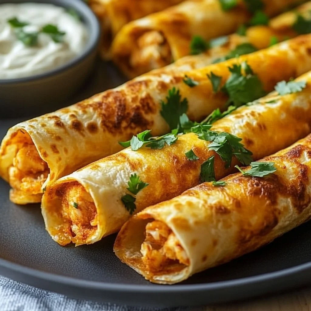 Crispy Chicken Taquitos