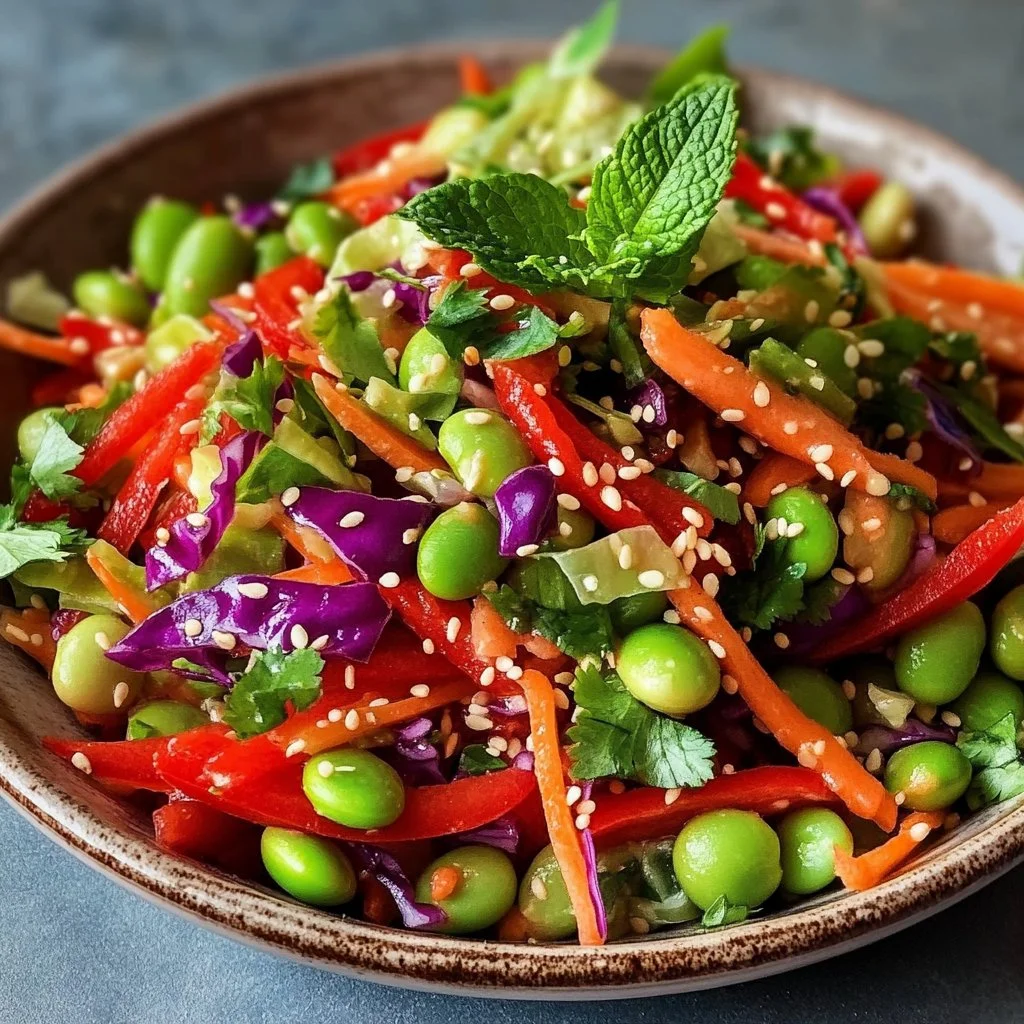 Crunchy Asian Edamame Salad