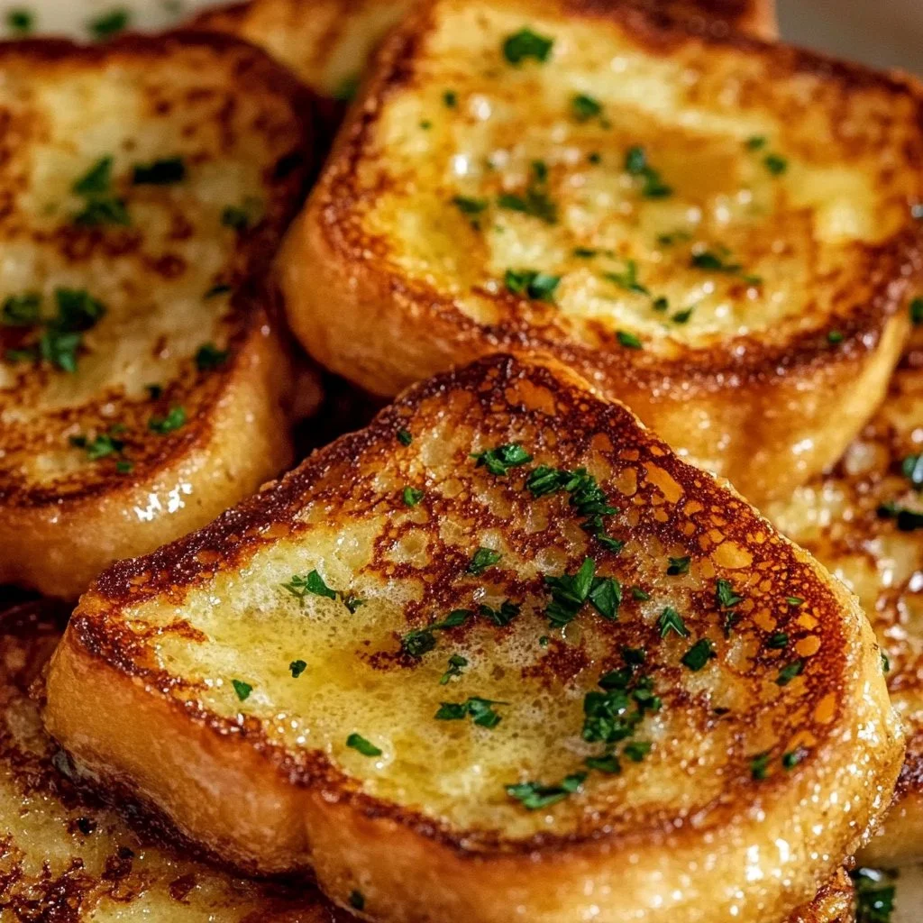 Garlic Bread Grilled Cheese