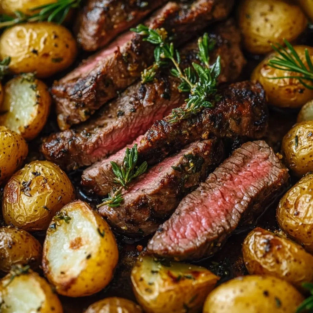 Garlic Herb Steak and Potato Skillet