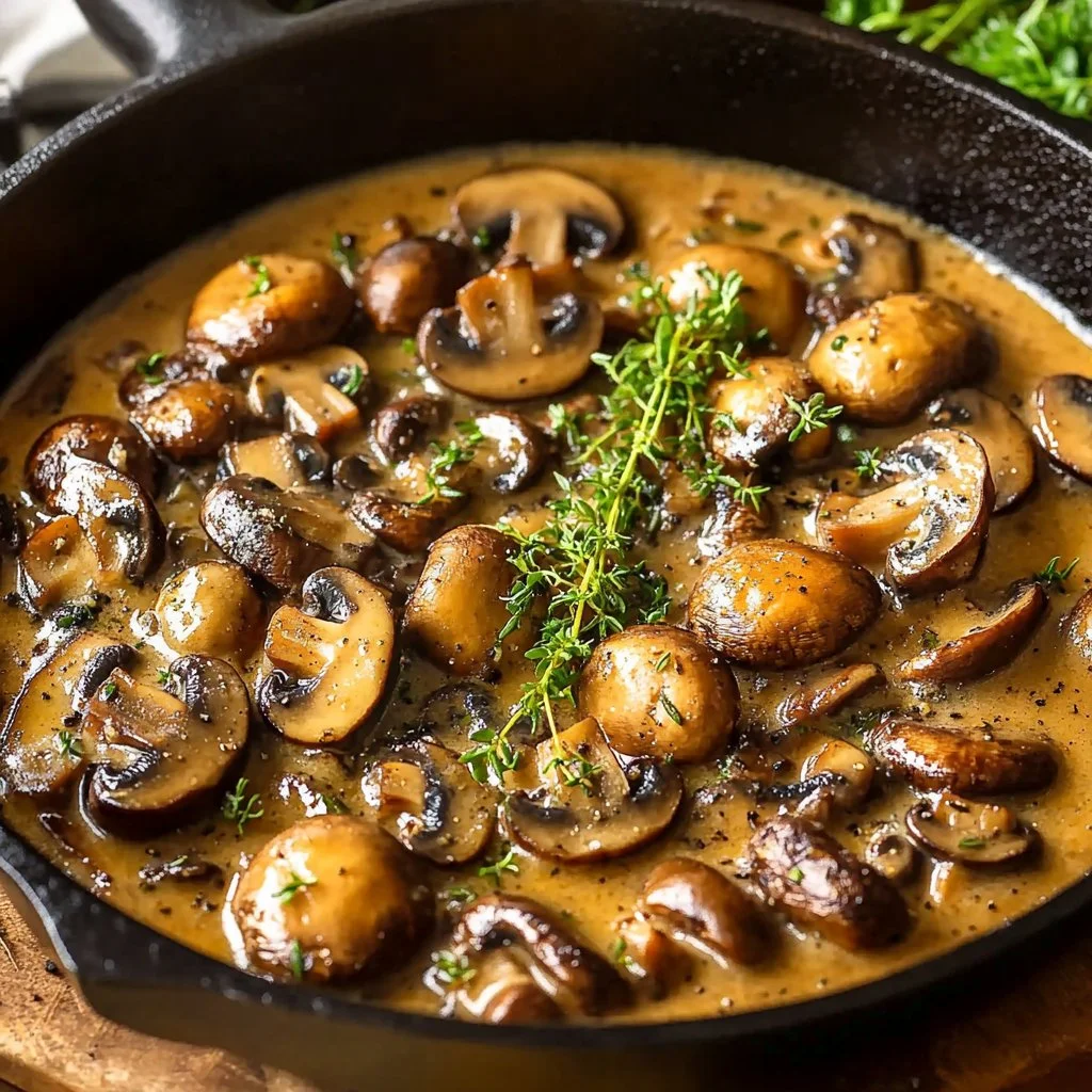 Garlic Mushroom Stroganoff