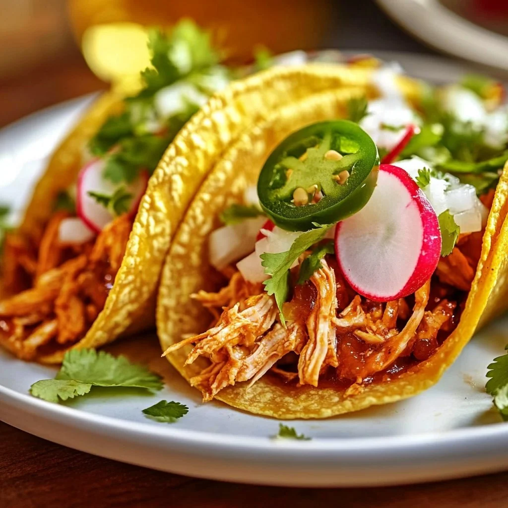 High Protein Instant Pot Chicken Tacos