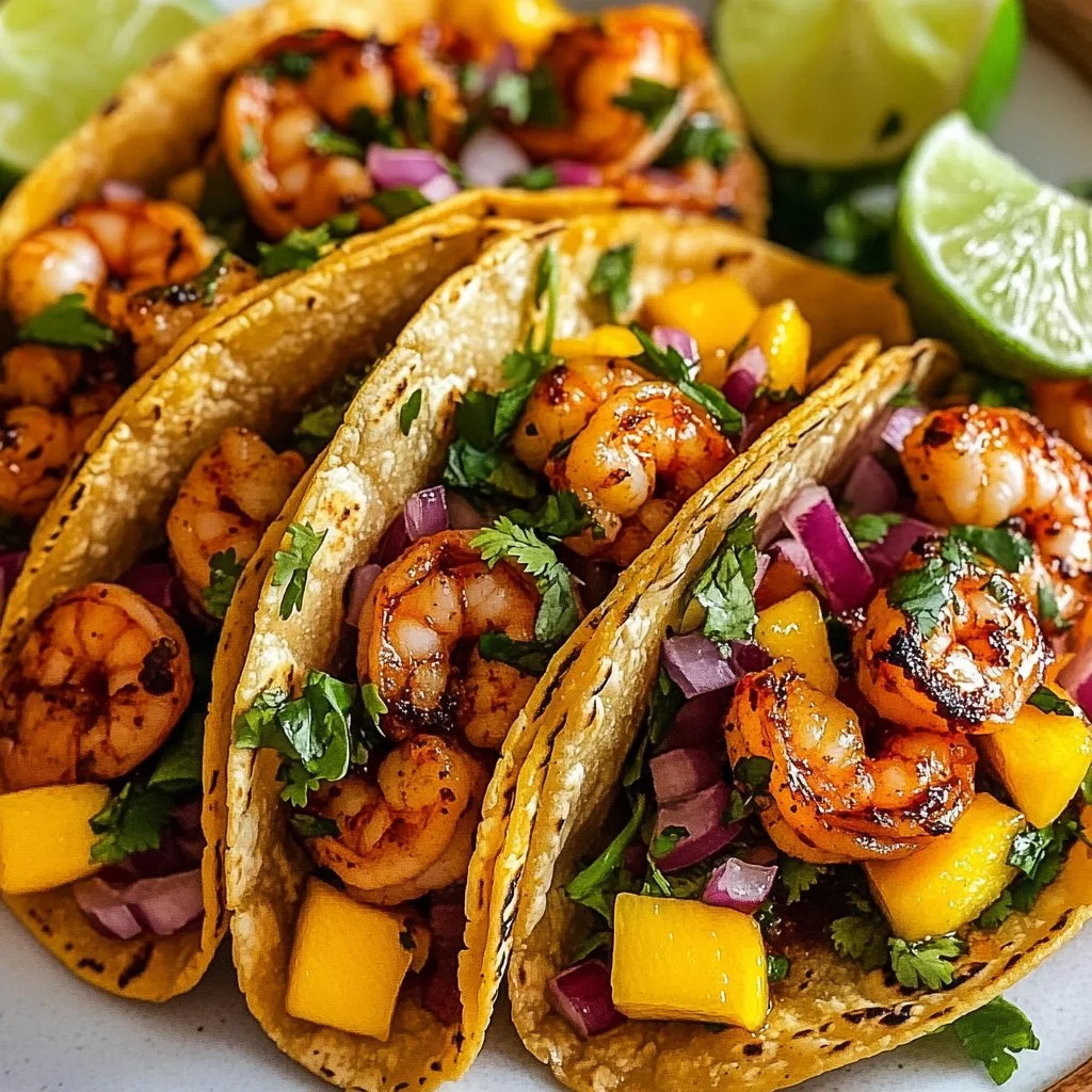Honey Chipotle Shrimp Tacos