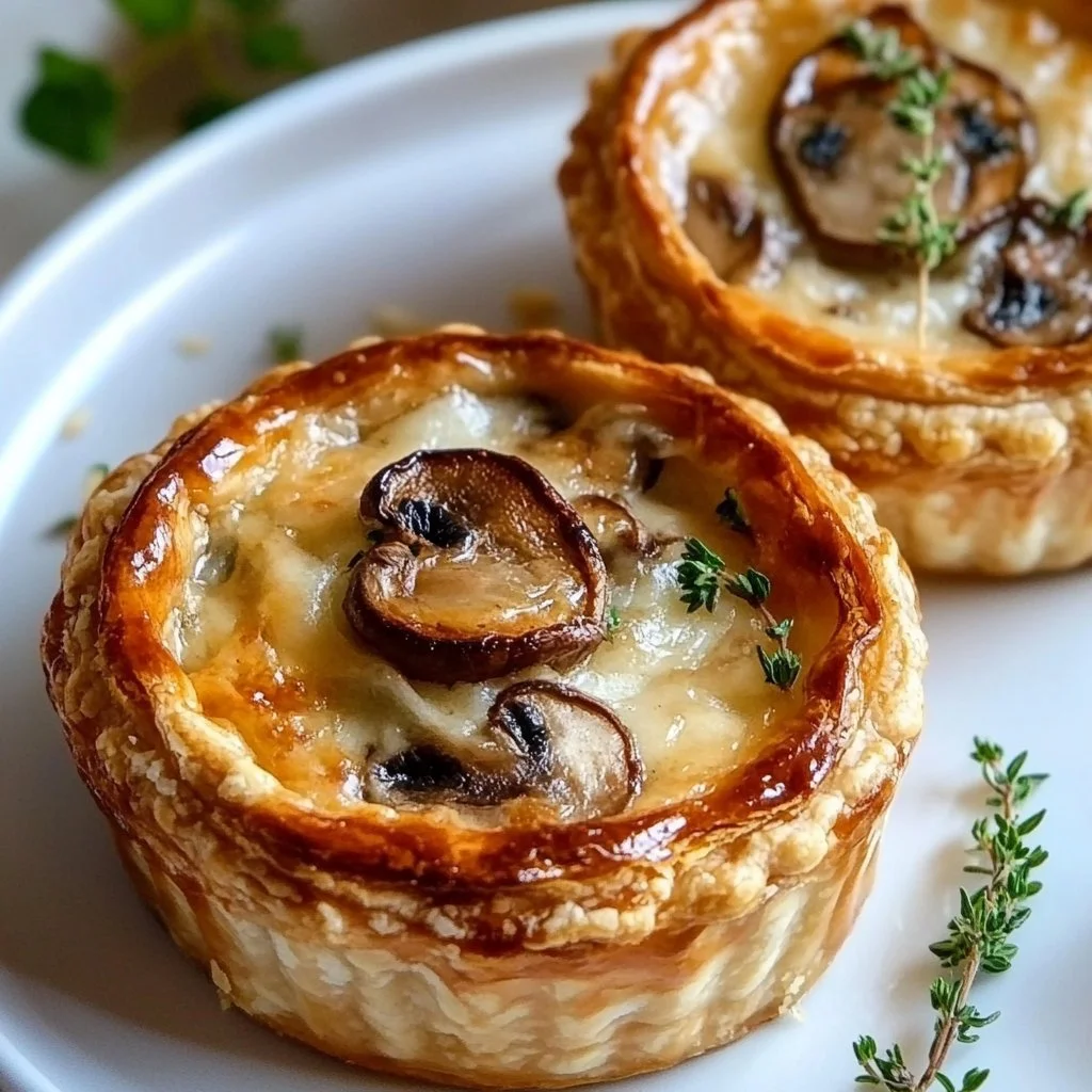 Mini Mushroom & Gruyère Pot Pies