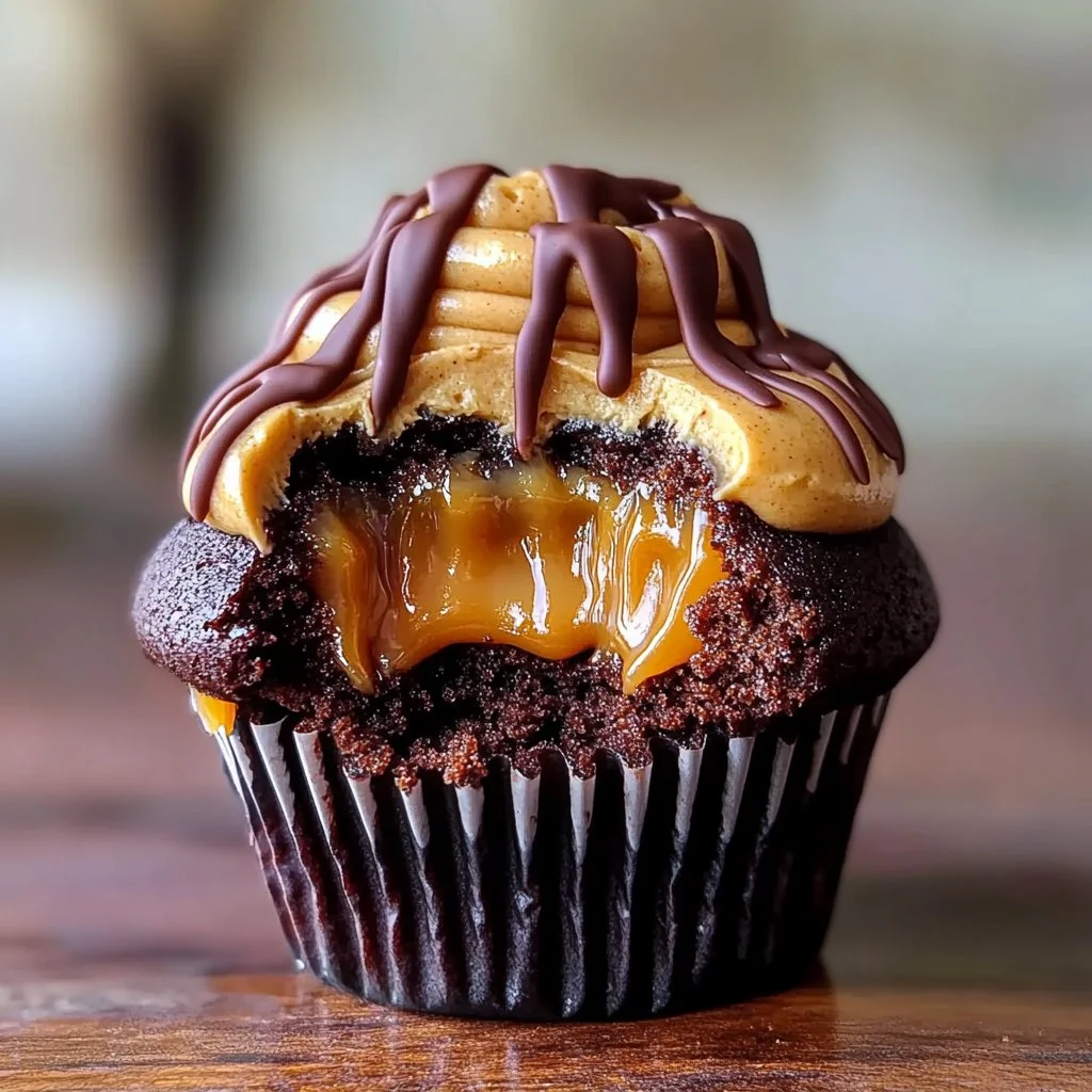 Peanut Butter Chocolate Cupcakes