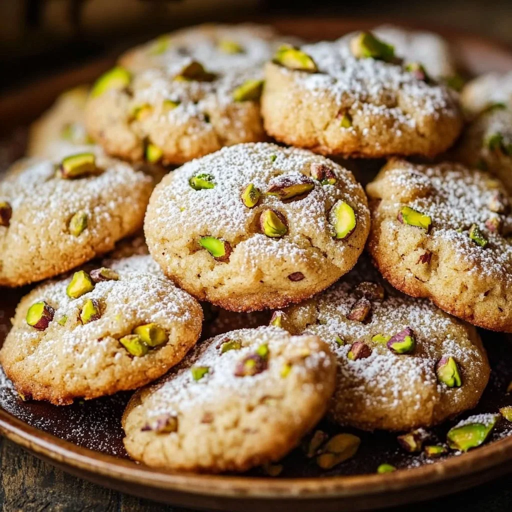 Pistachio Wedding Cookies