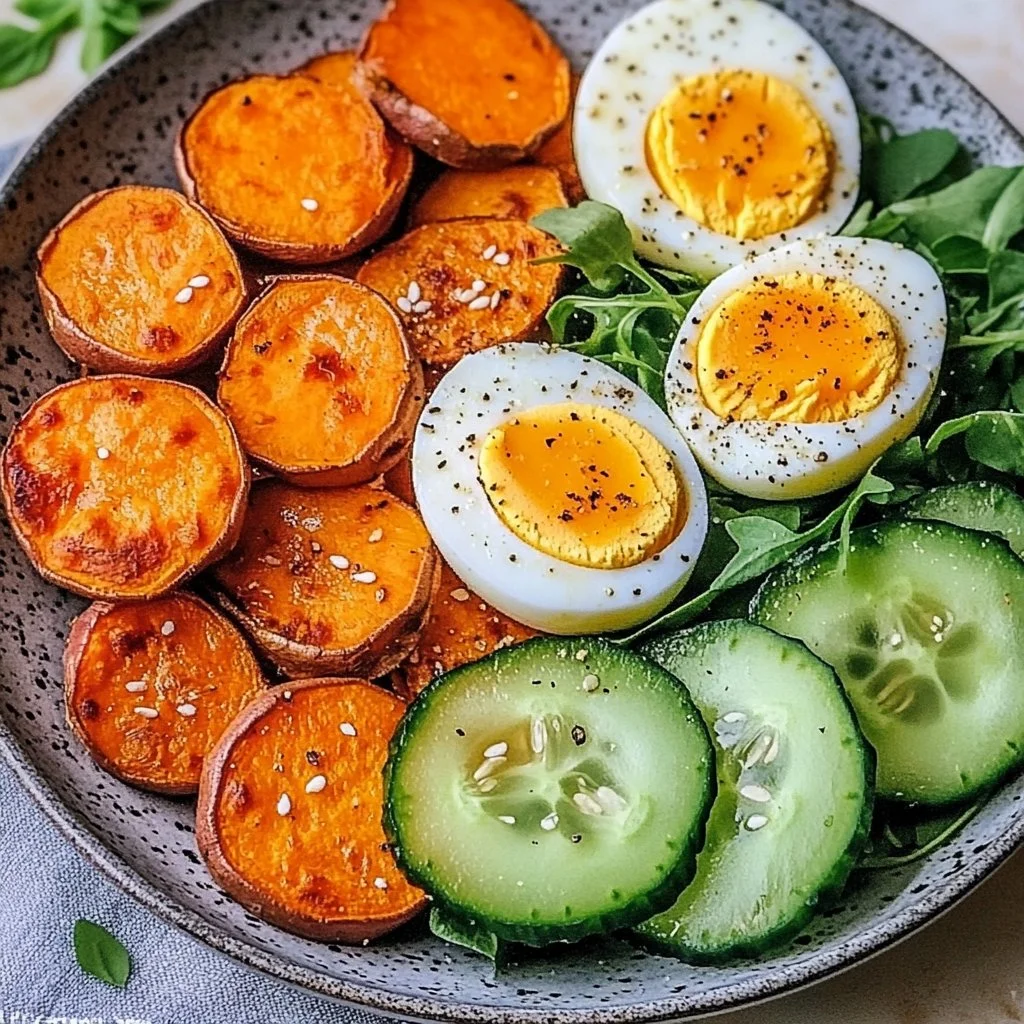 Roasted Sweet Potato Egg Power Bowl