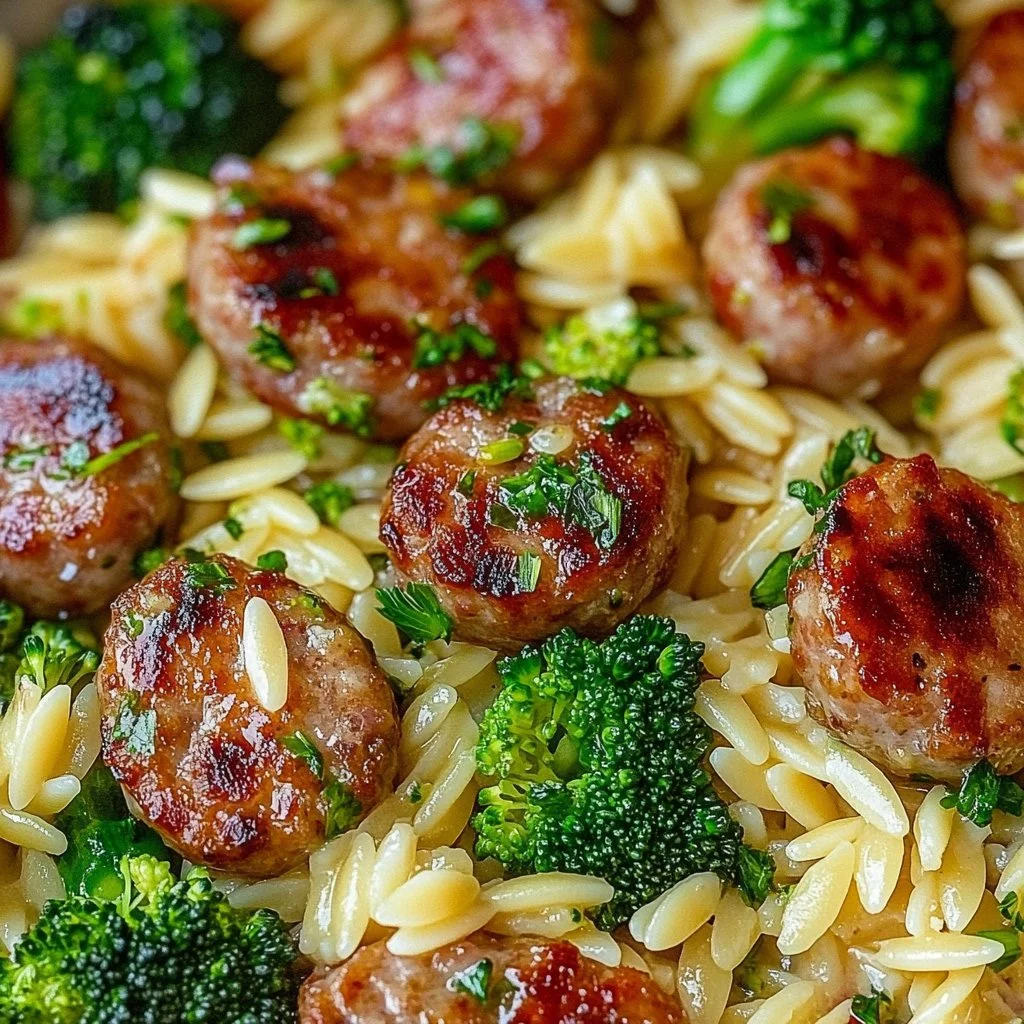 Sausage Broccoli Orzo