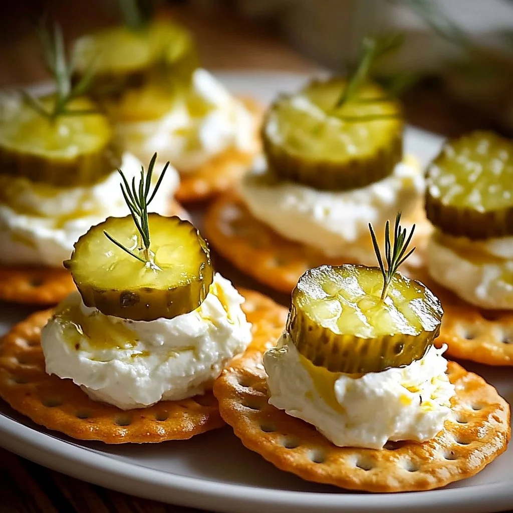 Savory Dill Pickle Cheese Ritz Bites: A Quick & Easy Delight