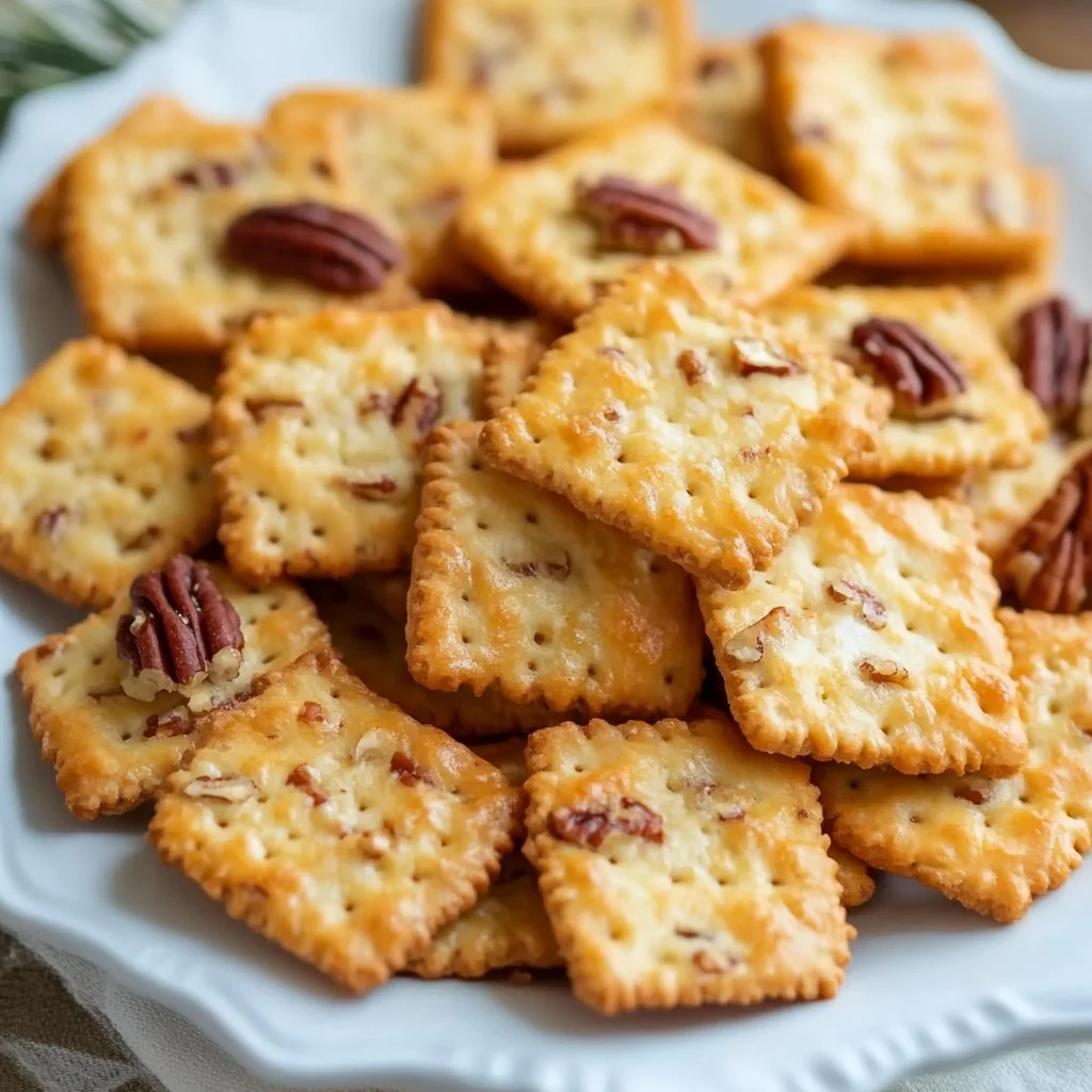 Southern Cheddar Pecan Crackers
