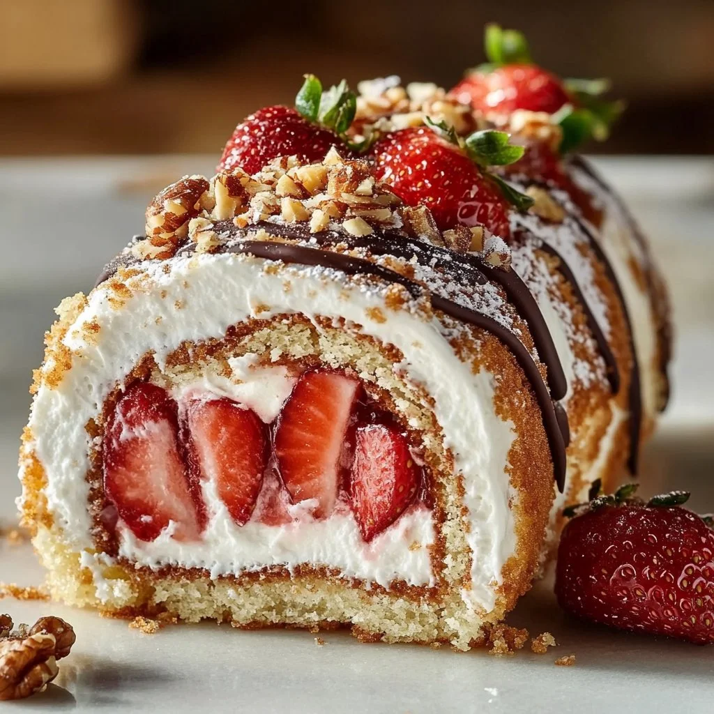 Strawberry Cream Cheese Roll-Ups