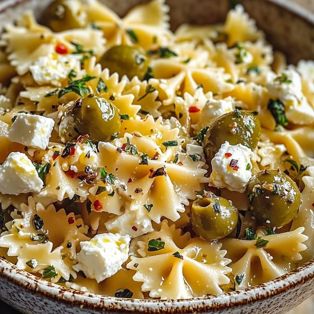 Tossed Pasta with Olives and Feta